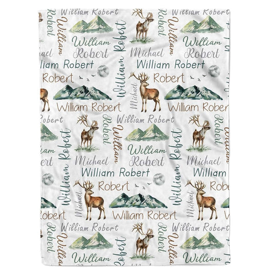 MDPrints Global MDPrints Custom Baby Blankets for Boys, Customizaed Baby Boy Gifts with Name, Personalized Baby