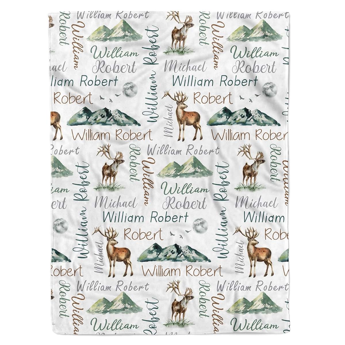MDPrints Global MDPrints Custom Baby Blankets for Boys, Customizaed Baby Boy Gifts with Name, Personalized Baby