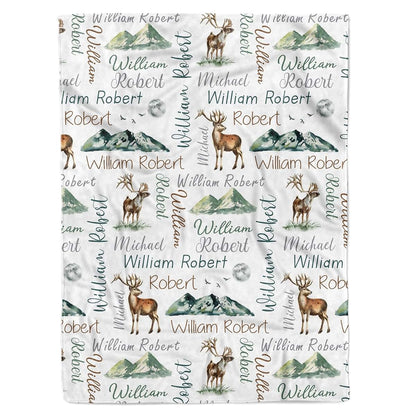 MDPrints Global MDPrints Custom Baby Blankets for Boys, Customizaed Baby Boy Gifts with Name, Personalized Baby