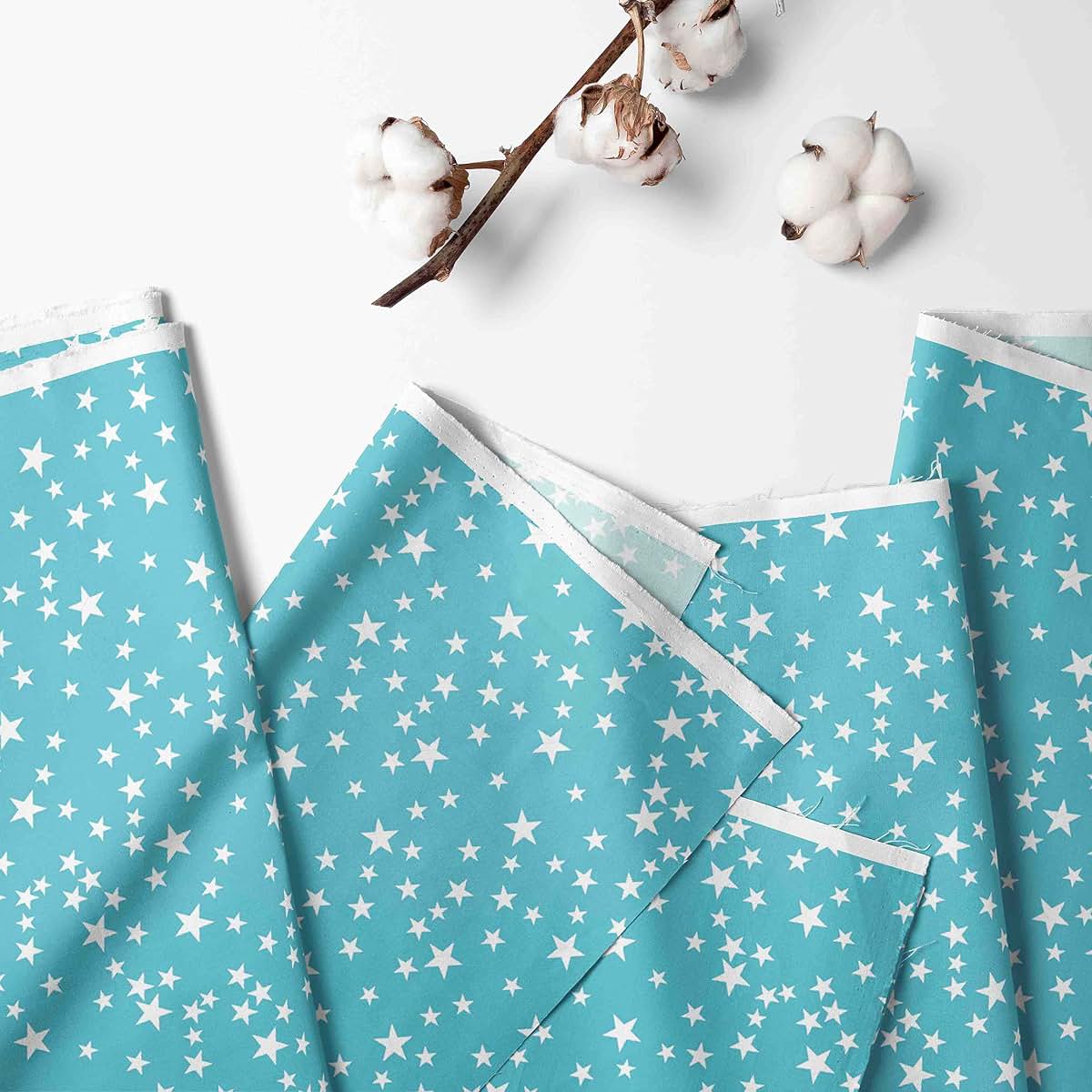 Bacati Space 2pack Crib Fitted Sheets (Blue Stars) (photo 2)
