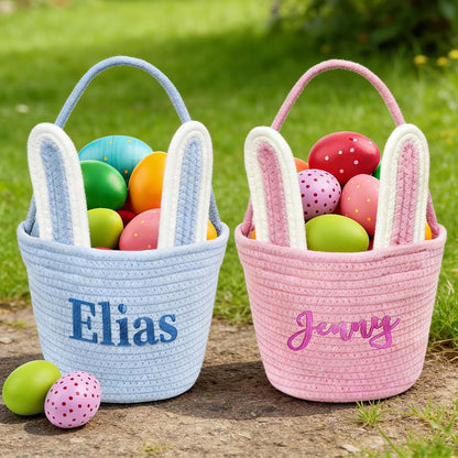 BabyOneStop Personalized Easter Basket With Embroidered Name