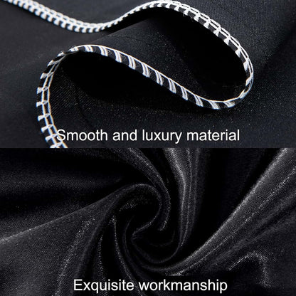 organictune Silk Satin Toddler Pillowcases 2-Pack Black