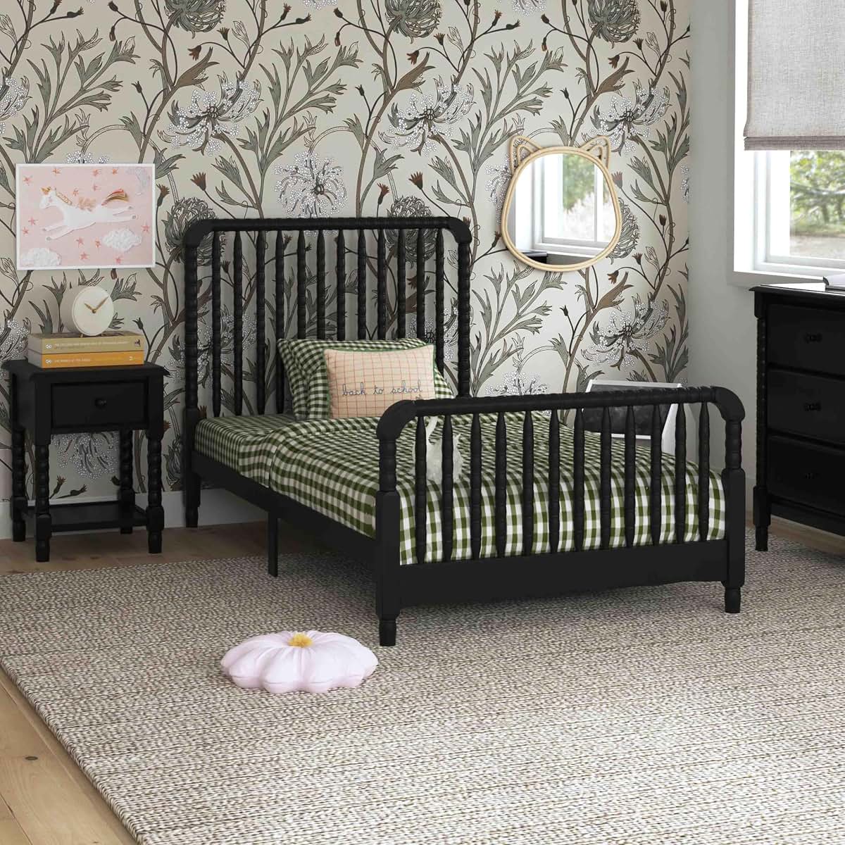 Davinci Jenny Lind Twin Bed with Solid Pine Wood Posts