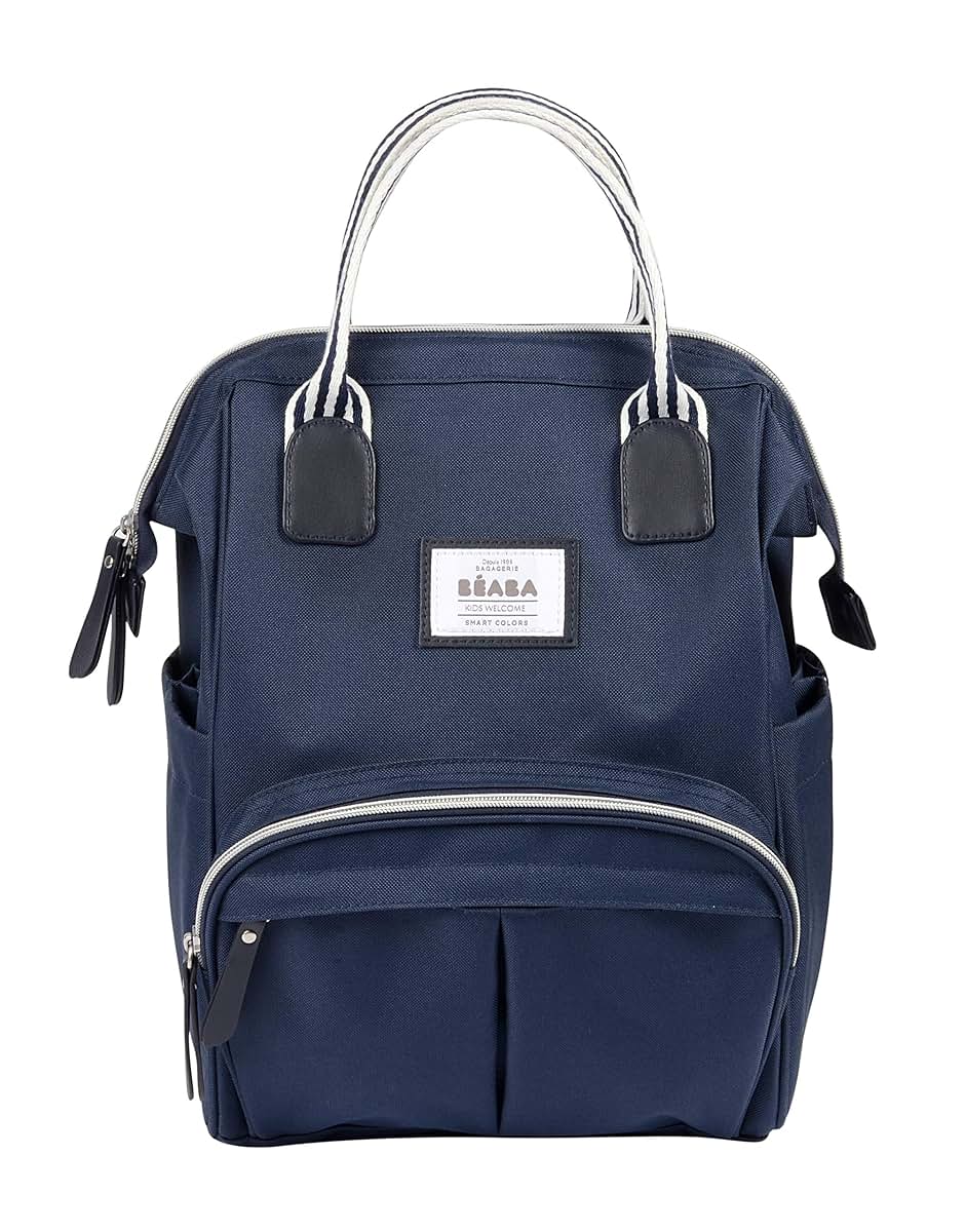 Béaba BEABA Wellington Diaper Bag Backpack, Mom Dad Diaper Backpack, Girls Boys Multi-Function Baby Travel Bag with