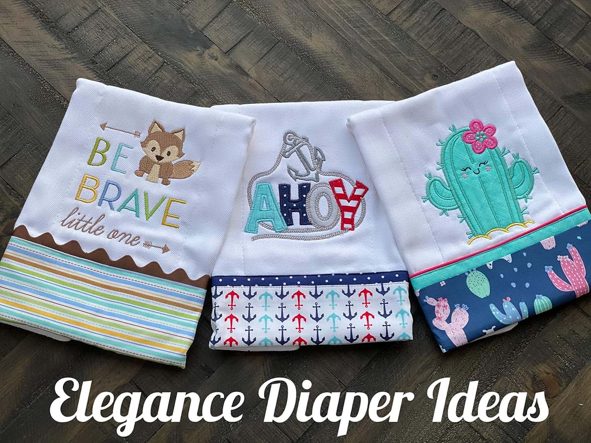 Elegance Diaper, Prefold Cloth Diaper Regular 4x6x4 6 Pack 100% Cotton (White) (photo 3)