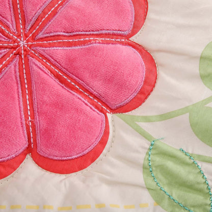 CribMATE Embroidery Flower Nursery Crib Comforter Blanket (photo 3)