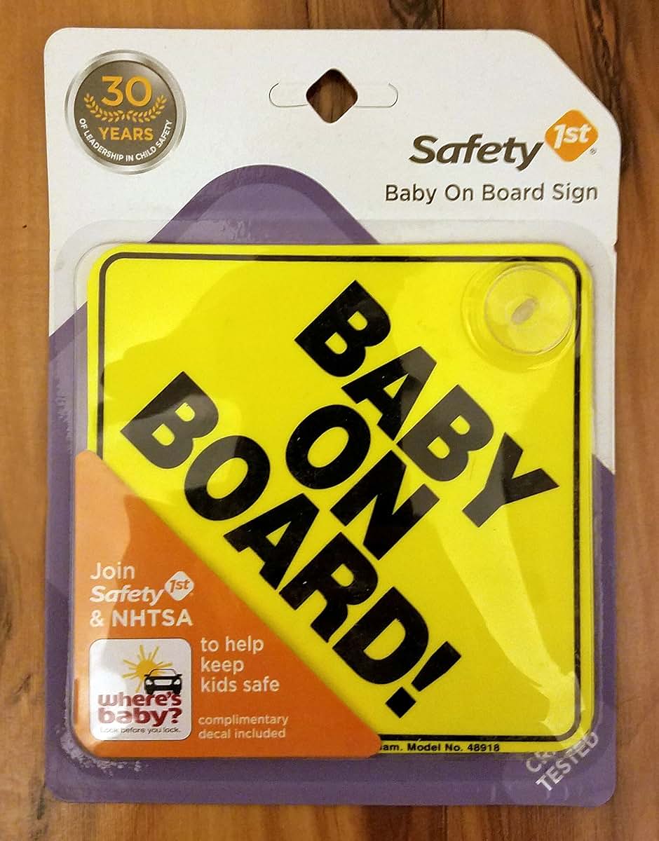 Dorel Juvenile Group Baby On Board Sign In Yellow