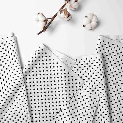 Bacati - Dots/pin Stripes Black/White Neck Roll (photo 2)