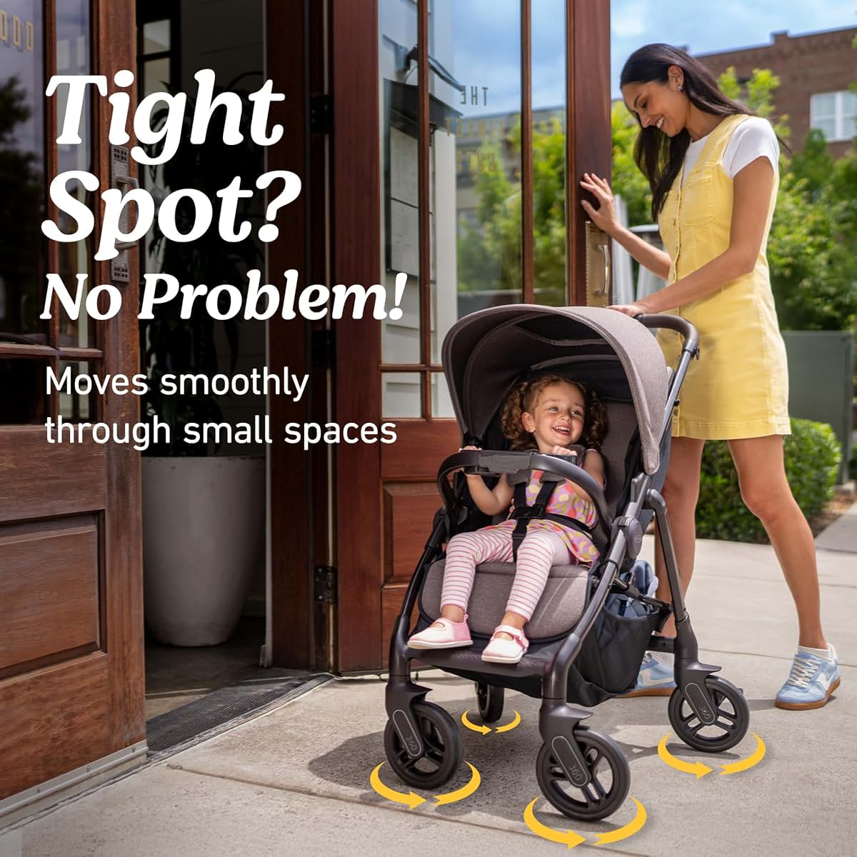 Graco Merge Travel System Stroller and Car Seat Combo with 360-Degree Swivel Wheels