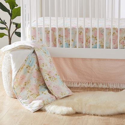 Levtex Amelia Baby Nest & Nod Bedding Set - Pink Cotton Crib Accessories