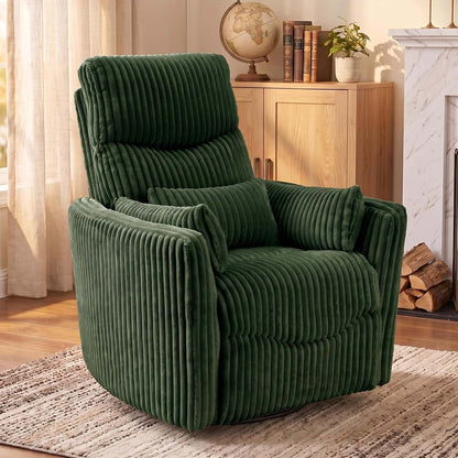 HearthHarmony Power Swivel Recliner Chair, Nursery Rocking Glider Chair