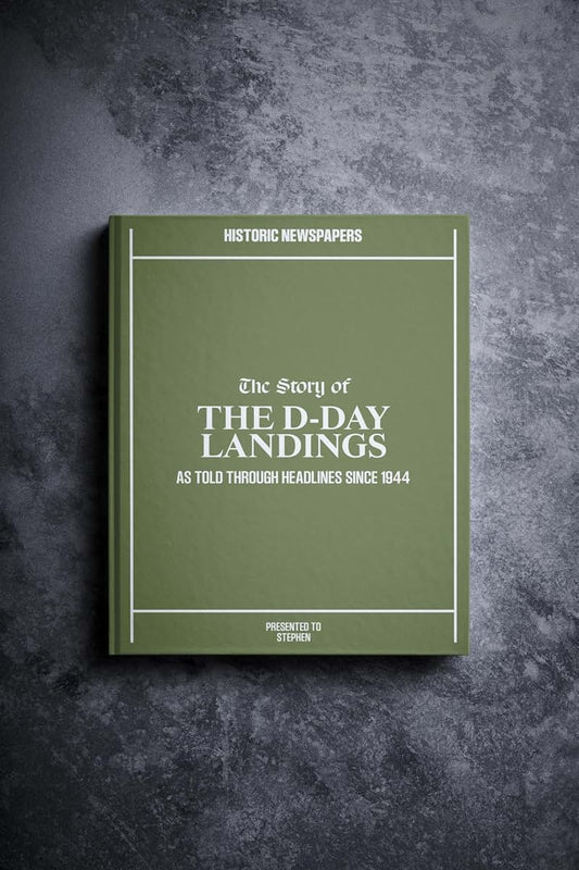 Signature Gifts D-Day Landings Personalized War Newspaper History Book