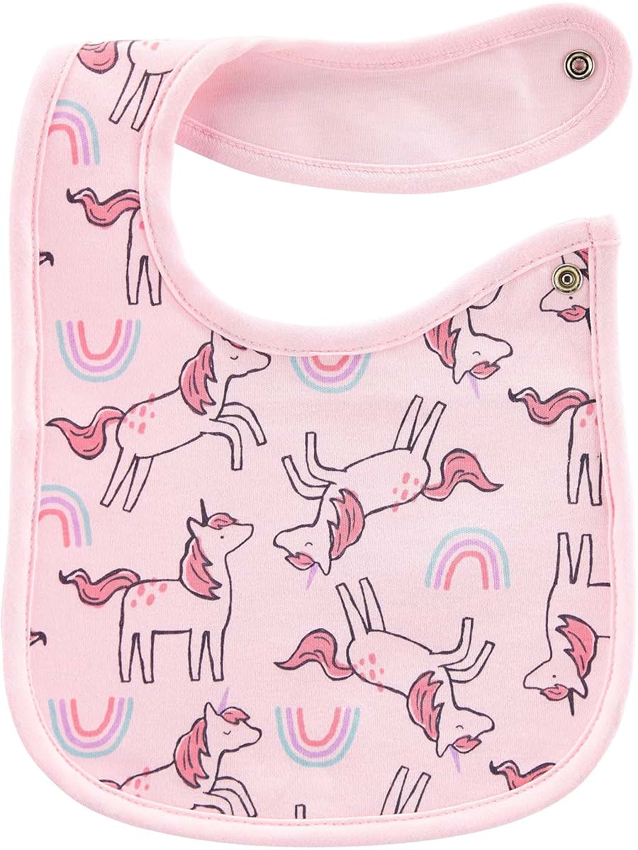 Carter's Simple Joys Baby Girls' 7-Pack Teething Bibs