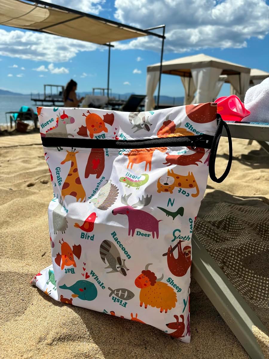 Yorni Extra Large Wet Bag, Reusable Waterproof Wet Dry Bag for Swimwear, Cloth Diapers & Travel, Leak-Resistant Fabric (photo 3)