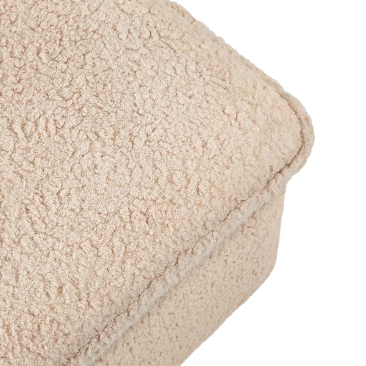 Babyletto Cali Storage Ottoman In Chai Shearling