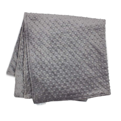 MEG ORIGINAL Charcoal Grey Minky Dot Baby Blanket 397 (photo 3)