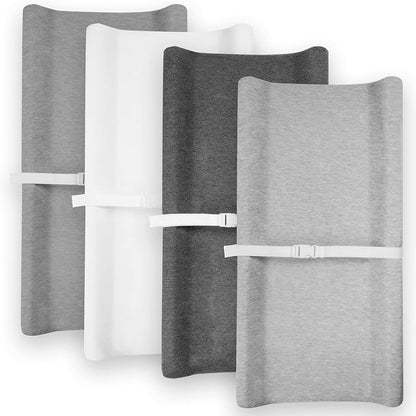 BaeBae Goods Changing Pad Cover – Baby Changing Pad Covers 4 Pack – Boy or Girl Changing Pad Cover – Pure Cotton (photo 2)