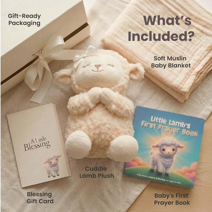 Highmark Collective Baptism Gift Set With Praying Lamb Plush (photo 2)