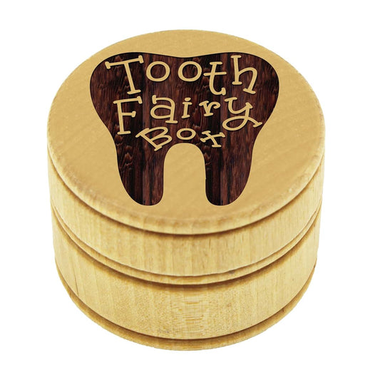 My Personal Memories Wood Tooth Fairy Box - Baby Keepsake for Boys, Girls, Children, Kids
