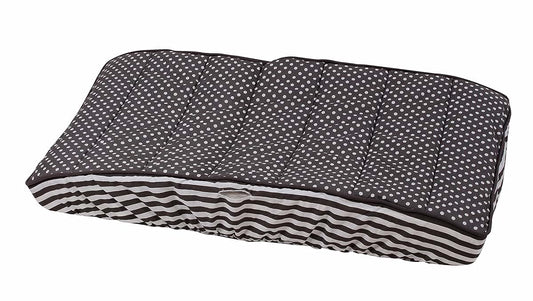 Bacati Elephants Unisex Pin Dots Diaper Changing Pad Cover, Grey
