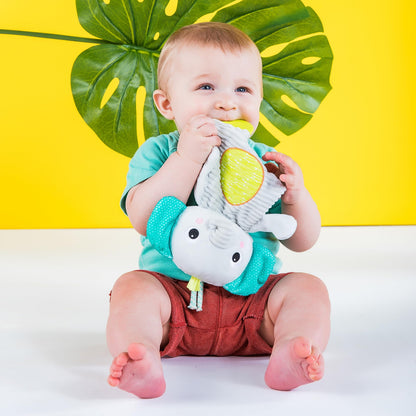Bright Starts Snuggle & Teethe Elephant Teething Plush Toy