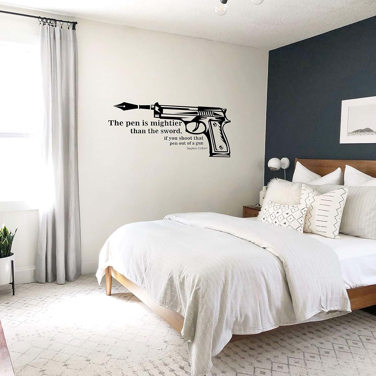 All Things Valuable Pen Is Mightier Than The Sword Wall Decal Art