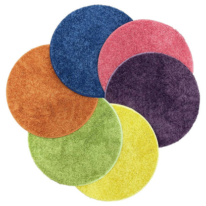 Koeckritz Rugs Bright Multi Carpet Circle Seats, Set of 6, 18" Round (photo 3)