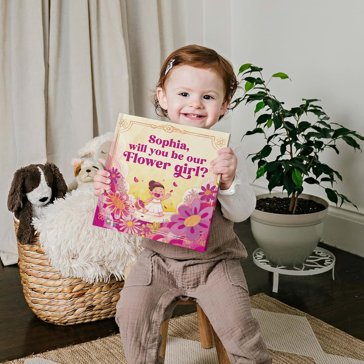 BabyOneStop Personalized Flower Girl Proposal Children's Book