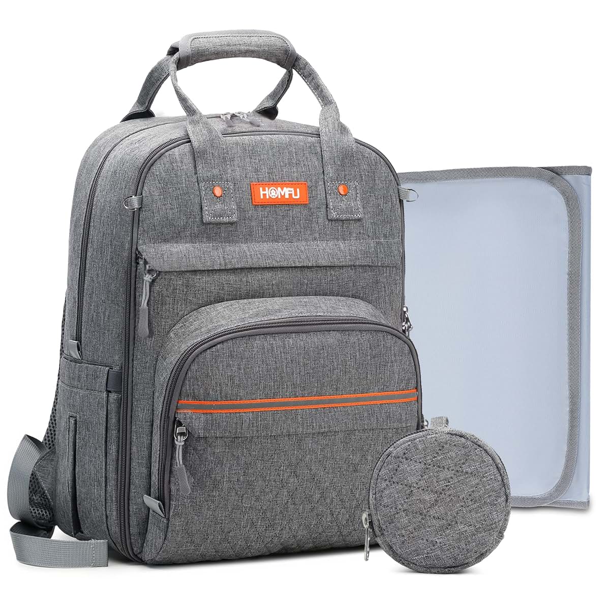 Homfu Multifunctional Diaper Backpack with Laptop Compartment for Travel