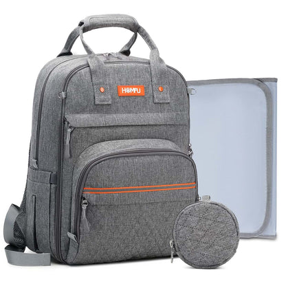 Homfu Multifunctional Diaper Backpack with Laptop Compartment for Travel