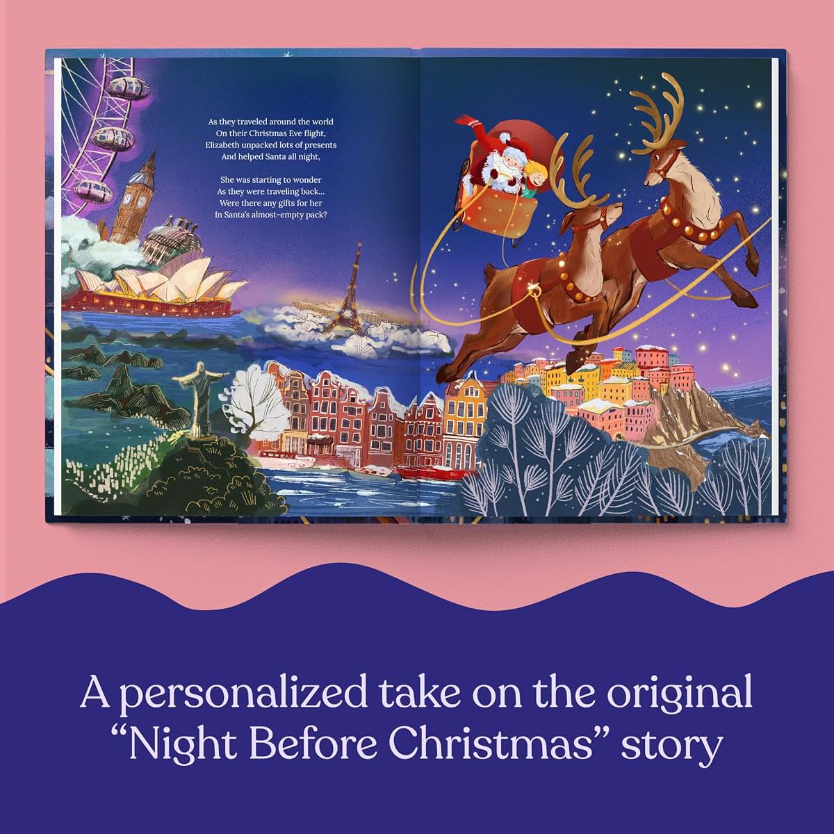 Luna Studios Personalized Christmas Book For Baby Boys (photo 3)