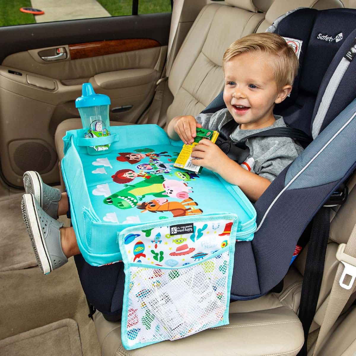 J.L. Childress Disney Toy Story Car Travel Tray & Tablet Holder, 3-in-1