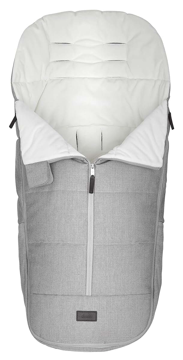 Diono Quantum Classic All Weather Footmuff for Car Seats & Strollers, Light Grey Cube