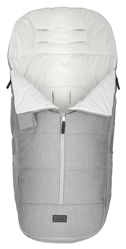 Diono Quantum Classic All Weather Footmuff for Car Seats & Strollers, Light Grey Cube
