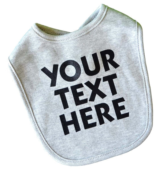 Funny Girl Designs Personalized Baby Bib With Custom Vinyl Text