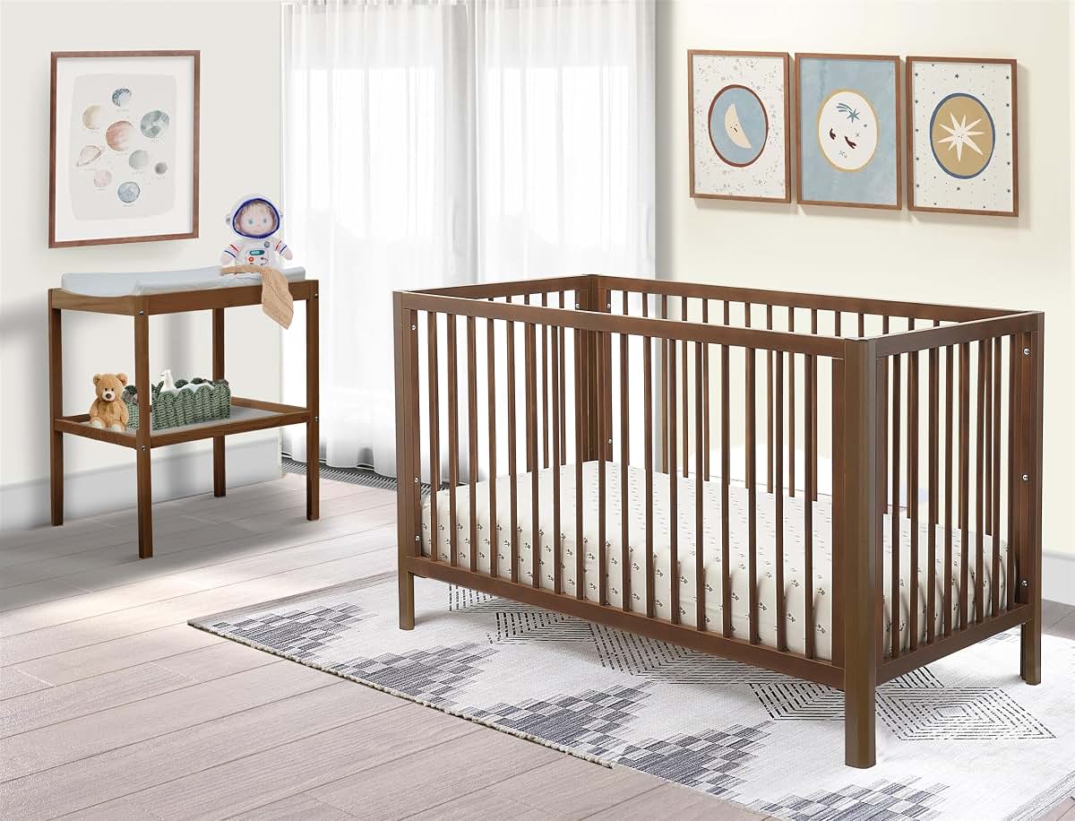 Sorelle Happy Lux 3-in-1 Crib - Walnut (photo 4)