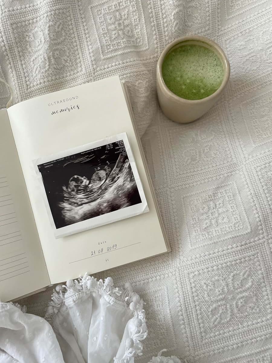 Campos & Olives Keepsake Pregnancy Journal With Linen Hardcover (photo 3)