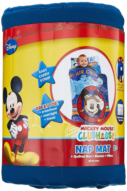Disney Mickey's Flight Academy Rolled Nap Mat for Toddlers