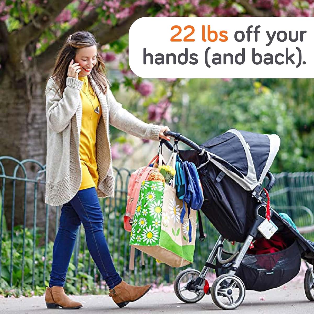 Ez-Bugz Stroller Hooks for Bags