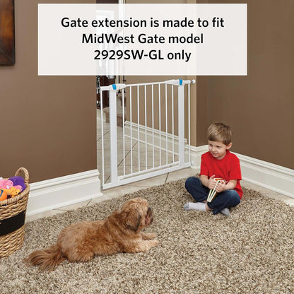 MidWest Pet Gate Extension 3-Inch Wide for Glow Frame