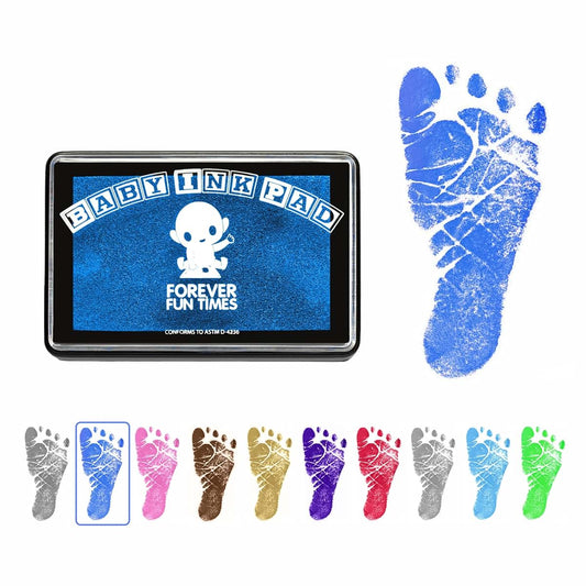 Baby Hand and Footprint Kit by Forever Fun Times | Get Hundreds of Detailed Prints with One Baby Safe Ink Pad | Easy to