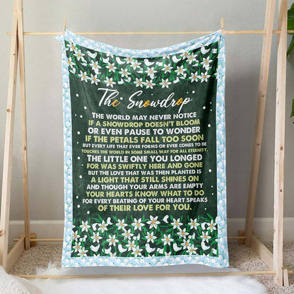 TerriBerri Baby Loss Blanket, Memorial Miscarriage Gifts for Mothers, Loss of Baby Sympathy Gifts Whispers of Hope for