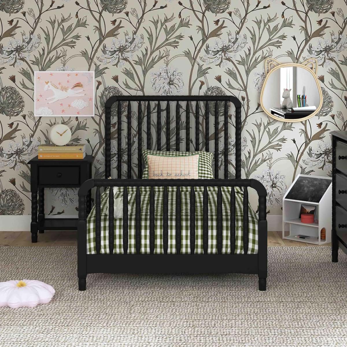 Davinci Jenny Lind Twin Bed with Solid Pine Wood Posts