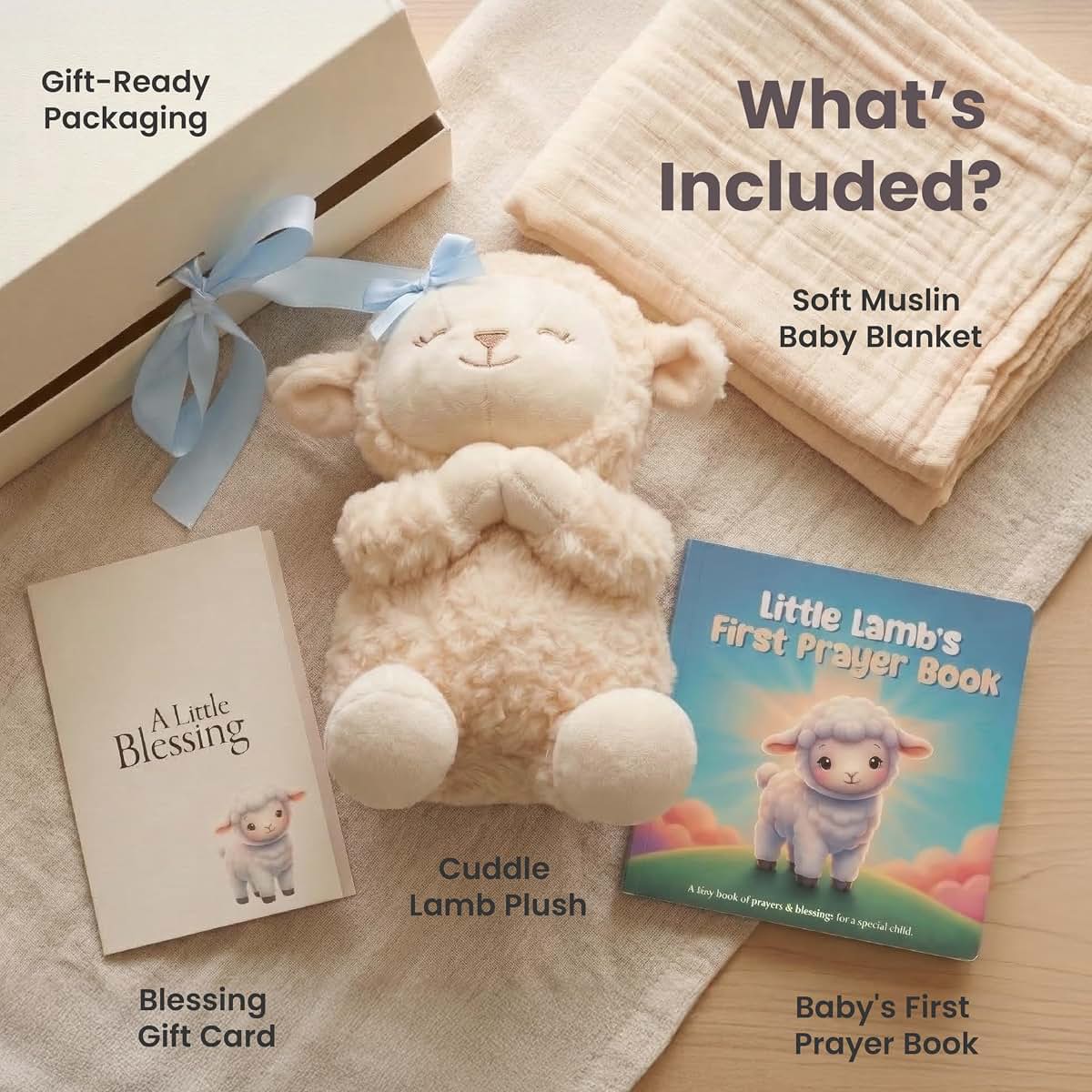 Highmark Collective Baptism Gifts For Boys - 5-Piece Christening Keepsake Set