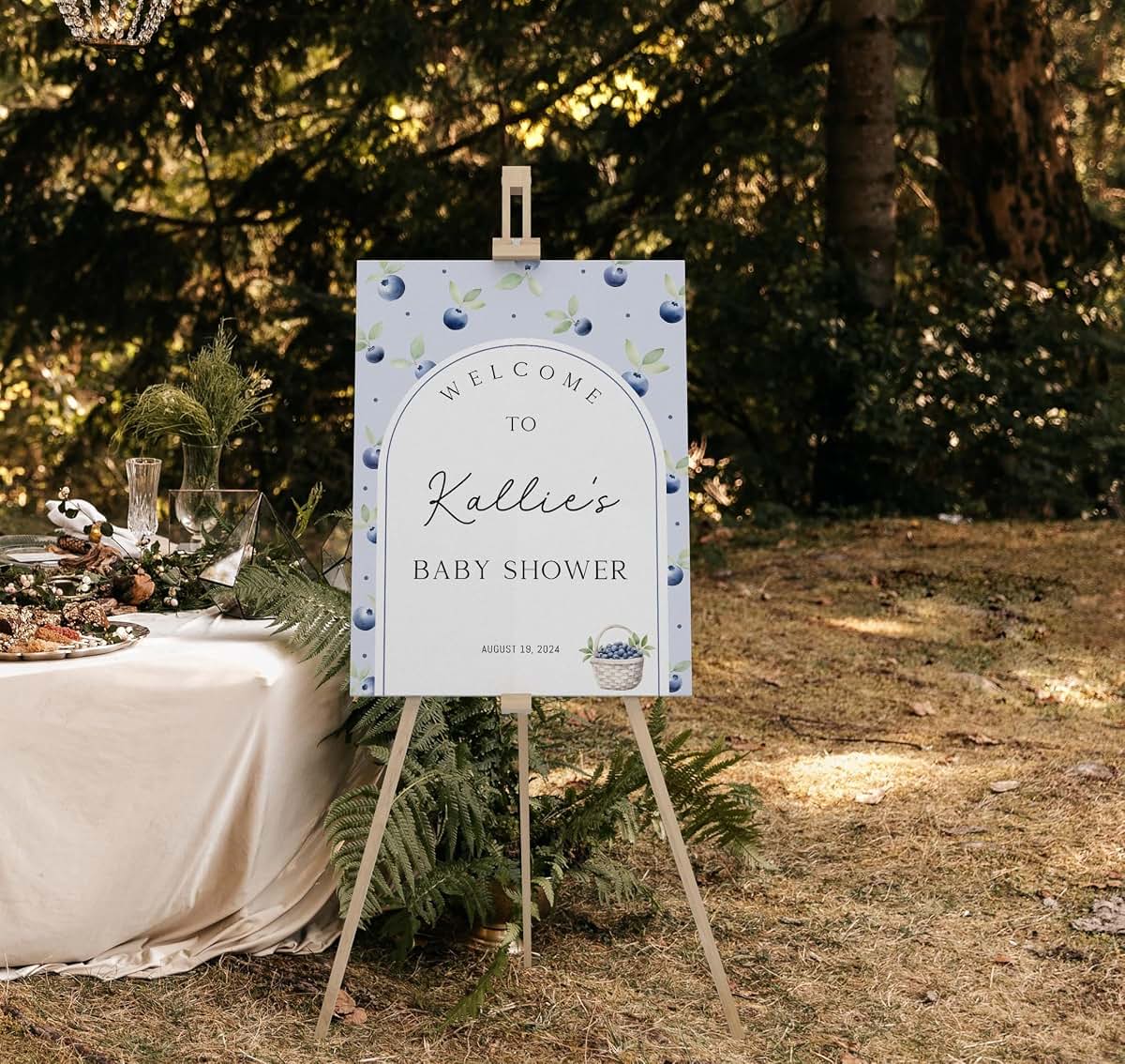 Kabeehome Welcome Poster for Baby Shower and Gender Reveal