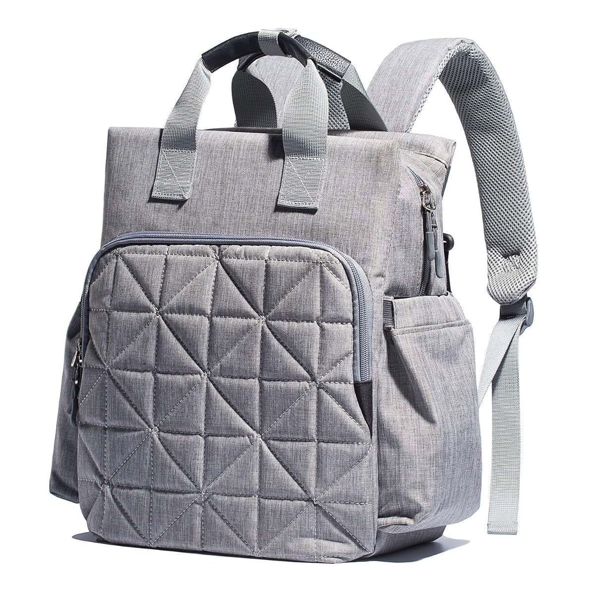 SoHo Designs Kenneth Diaper Backpack 6-Piece Set In Classic Gray