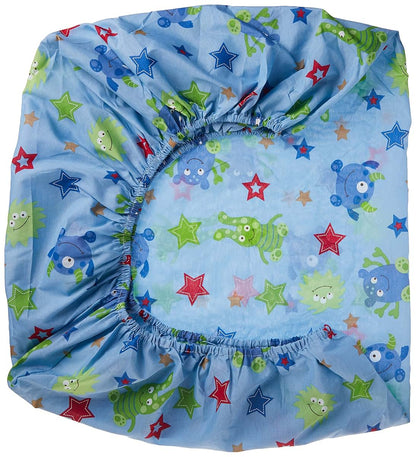 Little Bedding by NoJo Monster Babies 2-Pack Crib Sheet Set, Standard Toddler Mattress