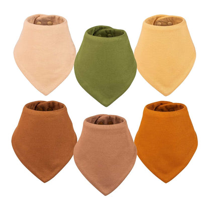 Tiny Twinkle Bandana Scarf Bibs With Snap Closure