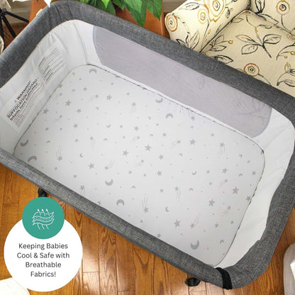 TANSY PANDA Bassinet Sheets for Angelbliss, Koolerthings, Chicco LullaGo, BCOL, Semphis Bassinet Bedside Sleeper by