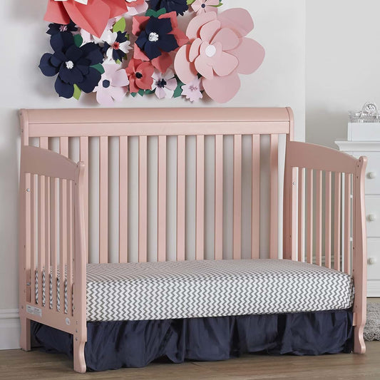 Suite Bebe Riley 4 In 1 Convertible Baby Crib In Coral